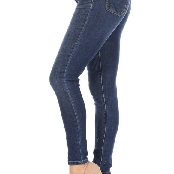 Giant High-Rise Ankle Skinny Jeans -ASHWOOD- - Picture 2 of 5